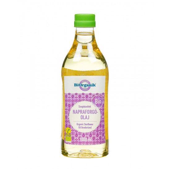 Biorganik bio napraforgó olaj szagtalan 1000ml Biorganik bio napraforgó olaj szagtalan 1000ml