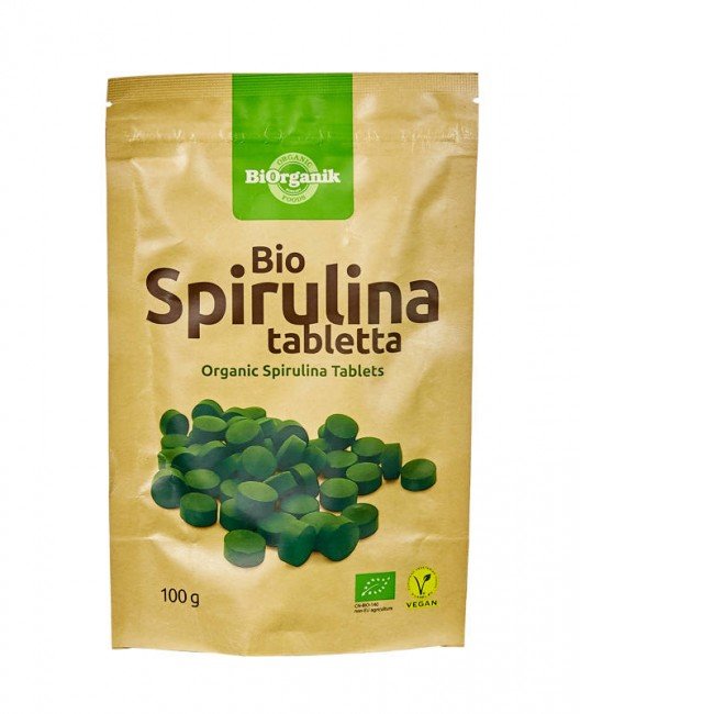 Biorganik bio spirulina tabletta 100g