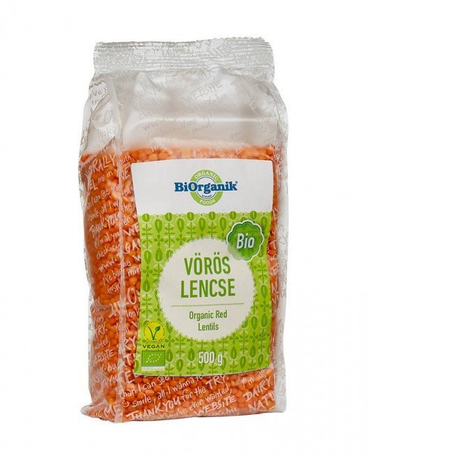 Biorganik bio vöröslencse 500g 