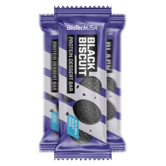 Biotech dessert bar black biscuit 50g