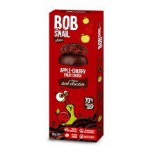 Bob-snail étcsokoládés gyümölcs snack alma-meggy 30g