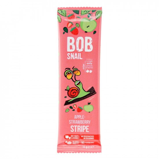 Bob-snail gyümölcsszelet alma-eper 14g