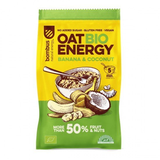 Bombus oat bio energy zabkása banán+kókusz 65g