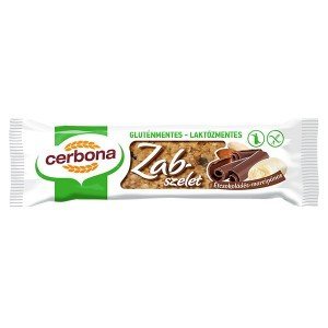 Cerbona zabszelet étcsoki-marcipán gluténmentes laktózmentes hozzáadott cukor mentes 40g