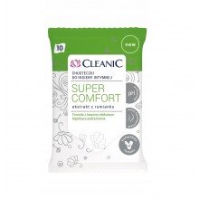 Cleanic super comfort intim törlőkendő 10db