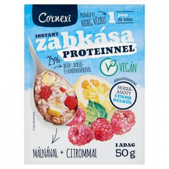 Cornexi zabkása protein málna-citrom 60g