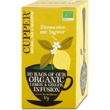 Cupper bio gyümölcstea citrom&gyömbér 20filter