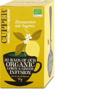Cupper bio gyümölcstea citrom&gyömbér 20filter