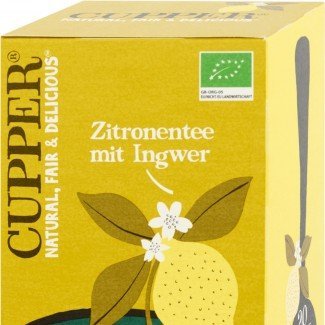 Cupper bio gyümölcstea citrom&gyömbér 20filter