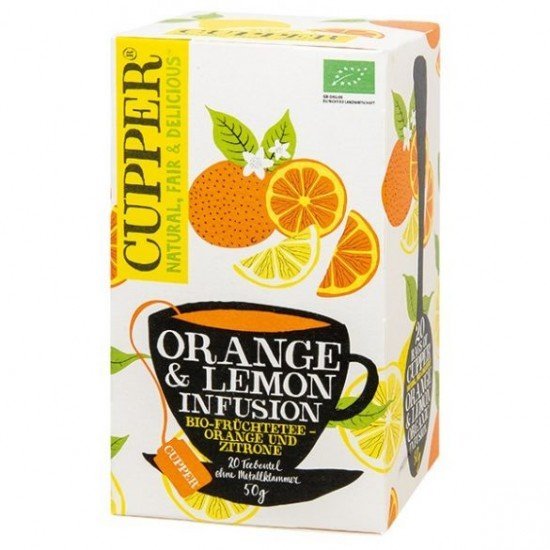 Cupper bio gyümölcstea narancs&citrom 20filter