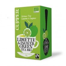 Cupper bio zöld tea lime & gyömbér 20filter