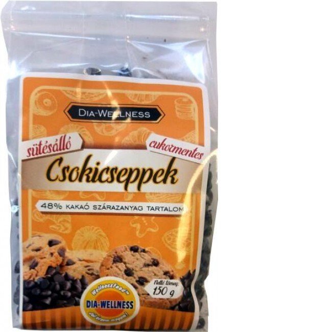 Dia-Wellness Csokicseppek sütésálló 150g