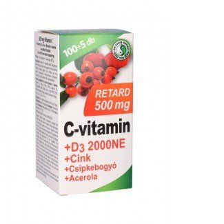 Dr.Chen c-vitamin 500mg retard+d3-vitamin 105db