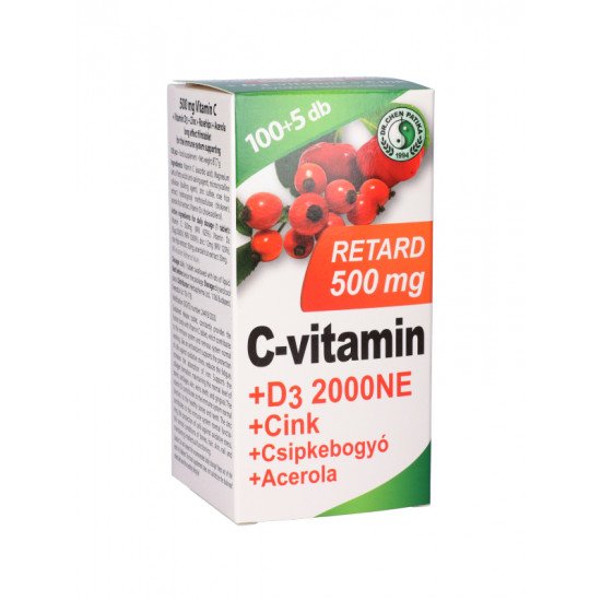 Dr.Chen c-vitamin 500mg retard+d3-vitamin 105db