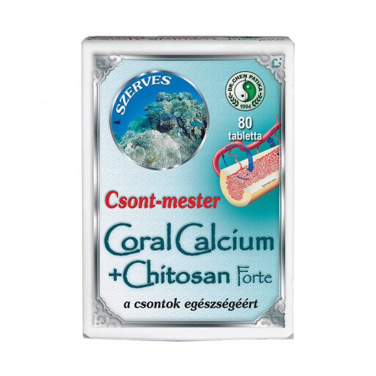 Dr.Chen coral calcium+Chitosan tabletta 80db