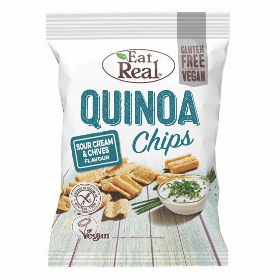 Eat real quinoa chips tejföl-snidling 30g