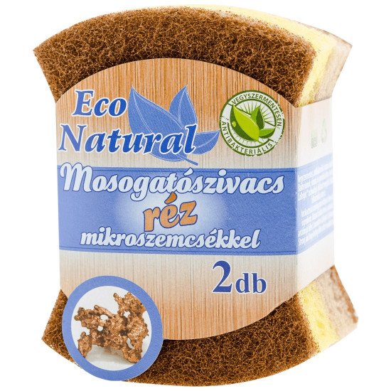Eco natural mosogatószivacs réz mikroszálas 2db