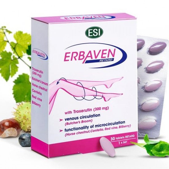 ESI ERBAVEN tabletta visszérre és aranyérre 30db ESI ERBAVEN tabletta visszérre és aranyérre 30db