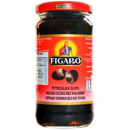 Figaro olívabogyó fekete magozott 240g