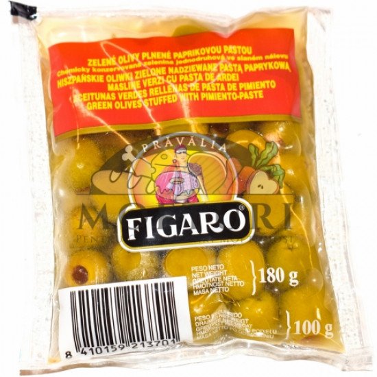 Figaro olívabogyó zöld paprikakrémmel 180g Figaro olívabogyó zöld paprikakrémmel 180g