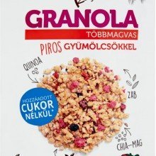 Fit reggeli granola piros gyümölcs 70g