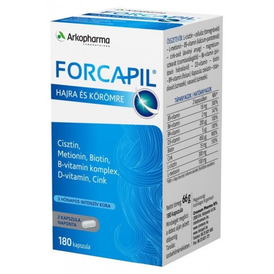 Forcapil kapszula hajra,Körömre 180db Forcapil kapszula hajra,Körömre 180db