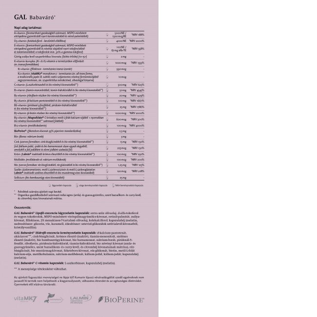 GAL Babaváró 60+30+30 adag