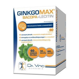 GinkgoMAX Bacopa Lecitin lágyzselatin kapszula 60db GinkgoMAX Bacopa Lecitin lágyzselatin kapszula 60db