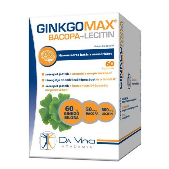 GinkgoMAX Bacopa Lecitin lágyzselatin kapszula 60db GinkgoMAX Bacopa Lecitin lágyzselatin kapszula 60db