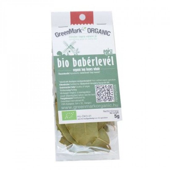 Greenmark bio babérlevél egész 5g