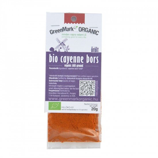 Greenmark bio cayenne bors őrölt 20g