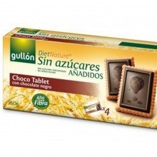 Gullón cukormentes keksz choco tablet 150g
