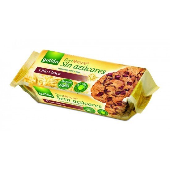 Gullon cukormentes csokidarabos cookies keksz 125g