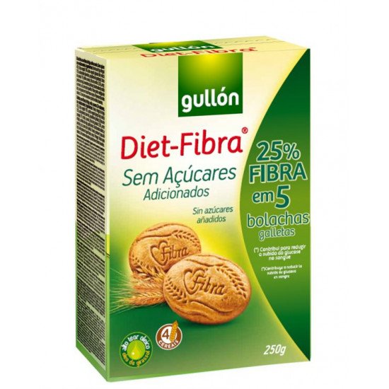 Gullon cukormentes fibra rostdús keksz 250g