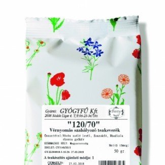 Gyógyfű 120/70 vérnyomás csökkentő szálas teakeverék 50g