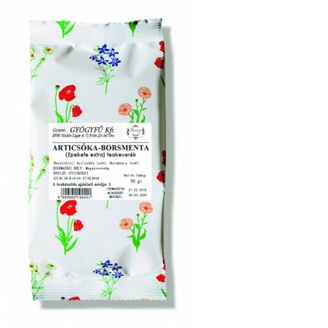 Gyógyfű Articsóka-Borsmenta Teakeverék 50 g