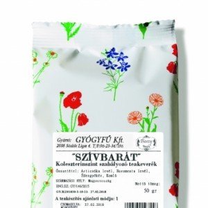 Gyógyfű szívbarát koleszterinszint csökkentő szálas tea 50g
