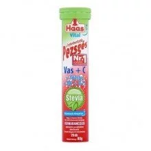 Haas pezsgőtabletta stevia vas+c 20db