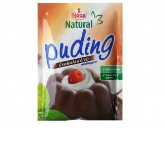 Haas puding csokoládé natural 44g