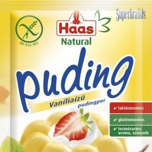 Haas puding vanilia natural 40g 