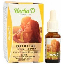 Herba-d d3+k1+k2 vitamin komplex csepp 20ml