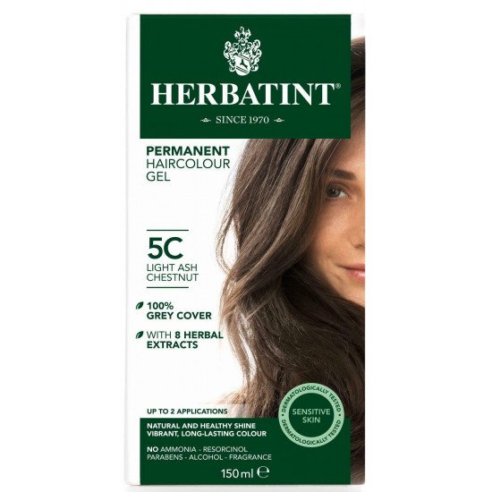 Herbatint 5c hamvas világos gesztenye hajfesték 150ml