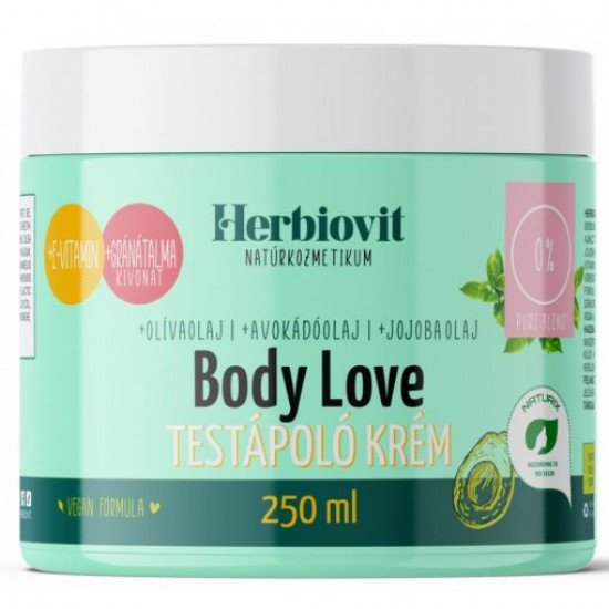 Herbiovit testápoló krém body love 250ml