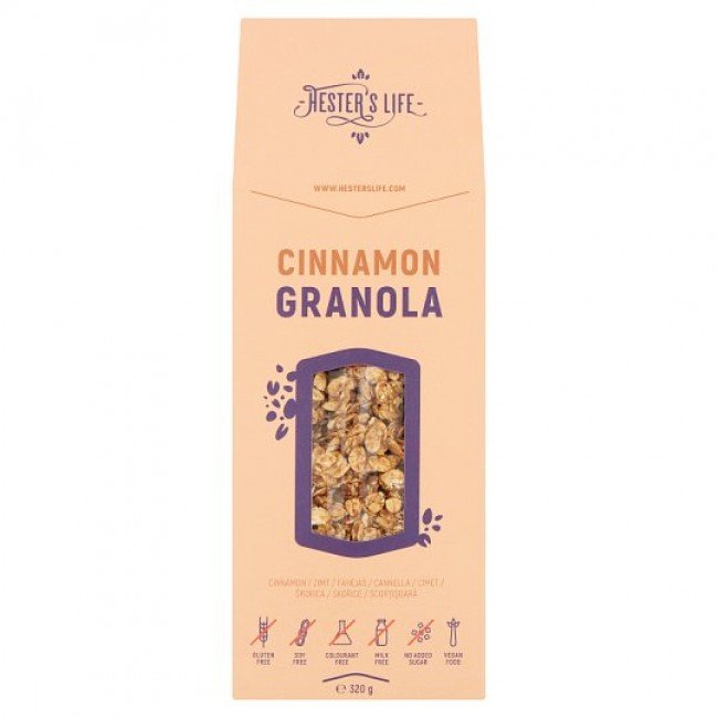 Hester's granola fahéj gluténmentes 320g Hester's granola fahéj gluténmentes 320g
