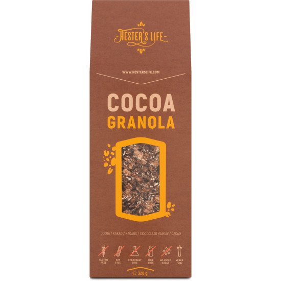 Hester's granola kakaós gluténmentes 320g