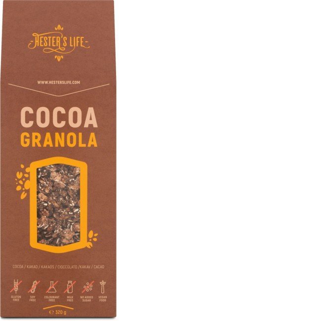 Hester's granola kakaós gluténmentes 320g