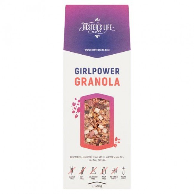 Hester's granola málna gluténmentes 320g Hester's granola málna gluténmentes 320g