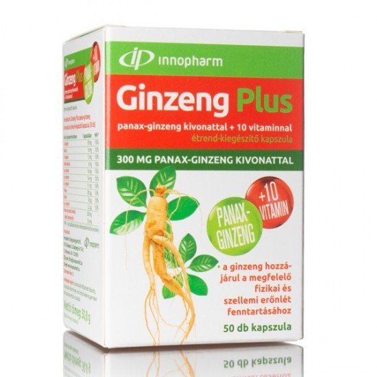 Innopharm ginzeng plus 10 vitaminnal 50db