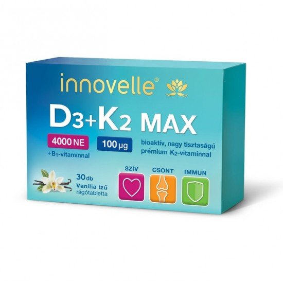 Innovelle d3+k2 4000ne rágótabletta 30db