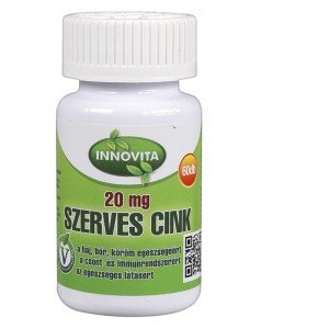 Innovita szerves cink tabletta 60db